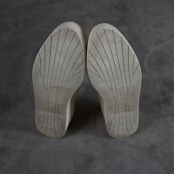 Franco Sarto Hydee Slip-On Espadrilles Women's 8.5M White Woven Casual Beachy - Picture 9 of 9